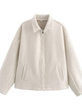 Cozy Oversized Zip Up Jacket
