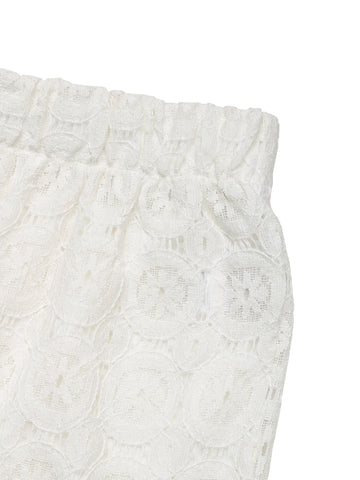 Crochet Drawstring-Waist Boho Pants
