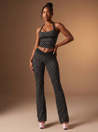 Polka Dot V Waist Yoga Set