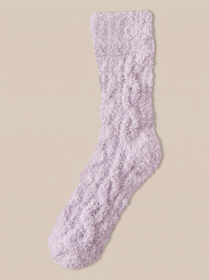 Cozy Plush Cable Knit Socks