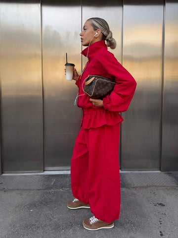 Casual Chic Peplum Pant Set