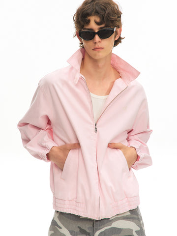 Vintage Washed Oversized Collar Jacket