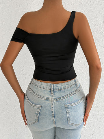 Off Shoulder Slim Fit Tank Top