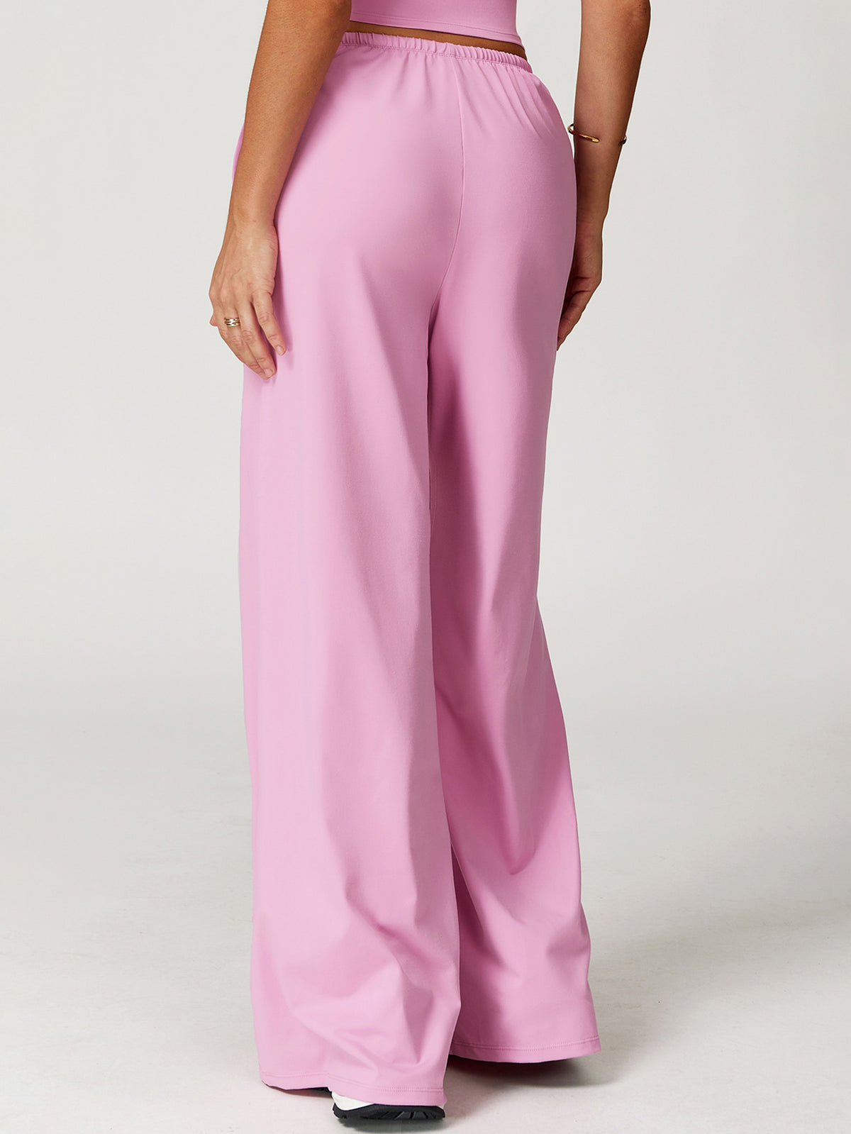 Drawstring Waist Straight Leg Pants