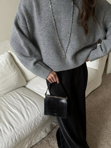 Oversized Crewneck Soft Knit Sweater