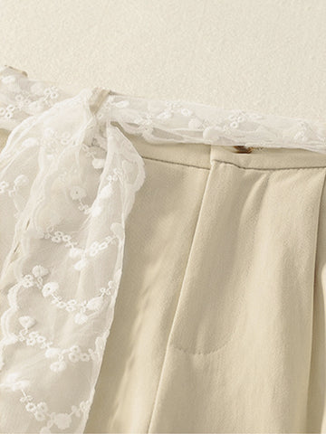 High Waisted Wide Leg Trousers