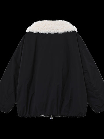 Faux Fur Collar Puffer Jacket