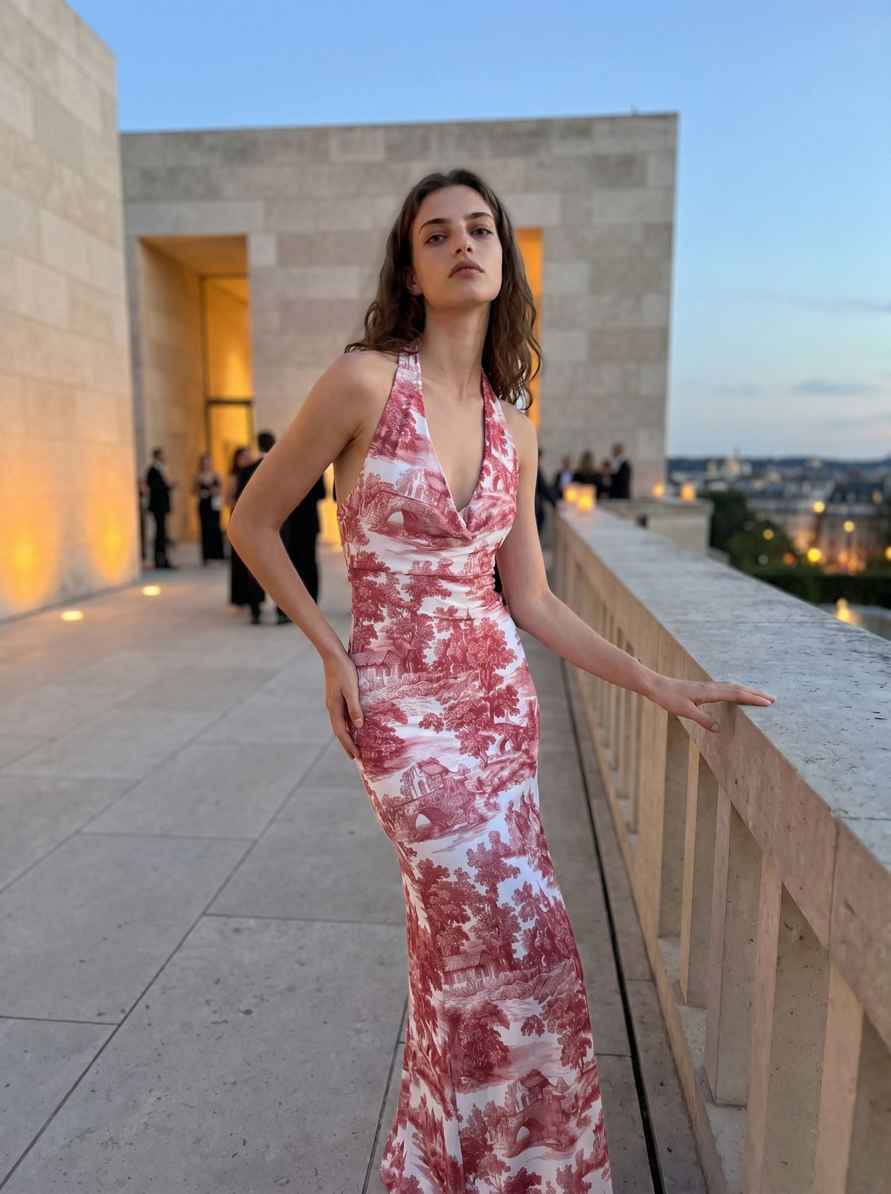 Sean Uni's Toile de Jouy Print Midi Dress