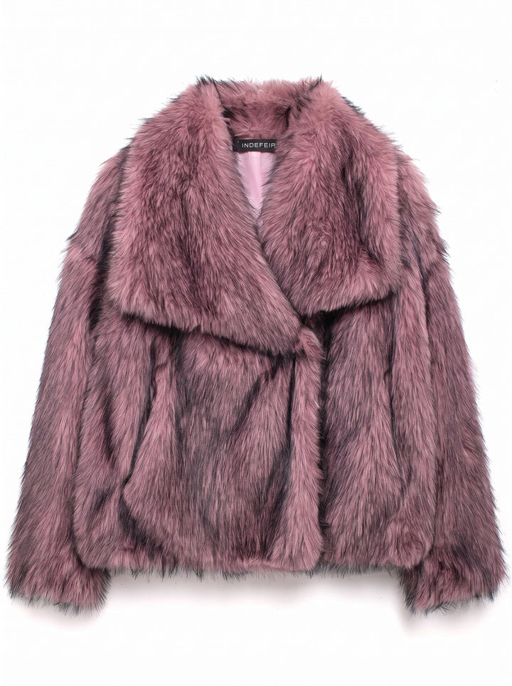 Plush Soft Cropped Faux Fur Coat