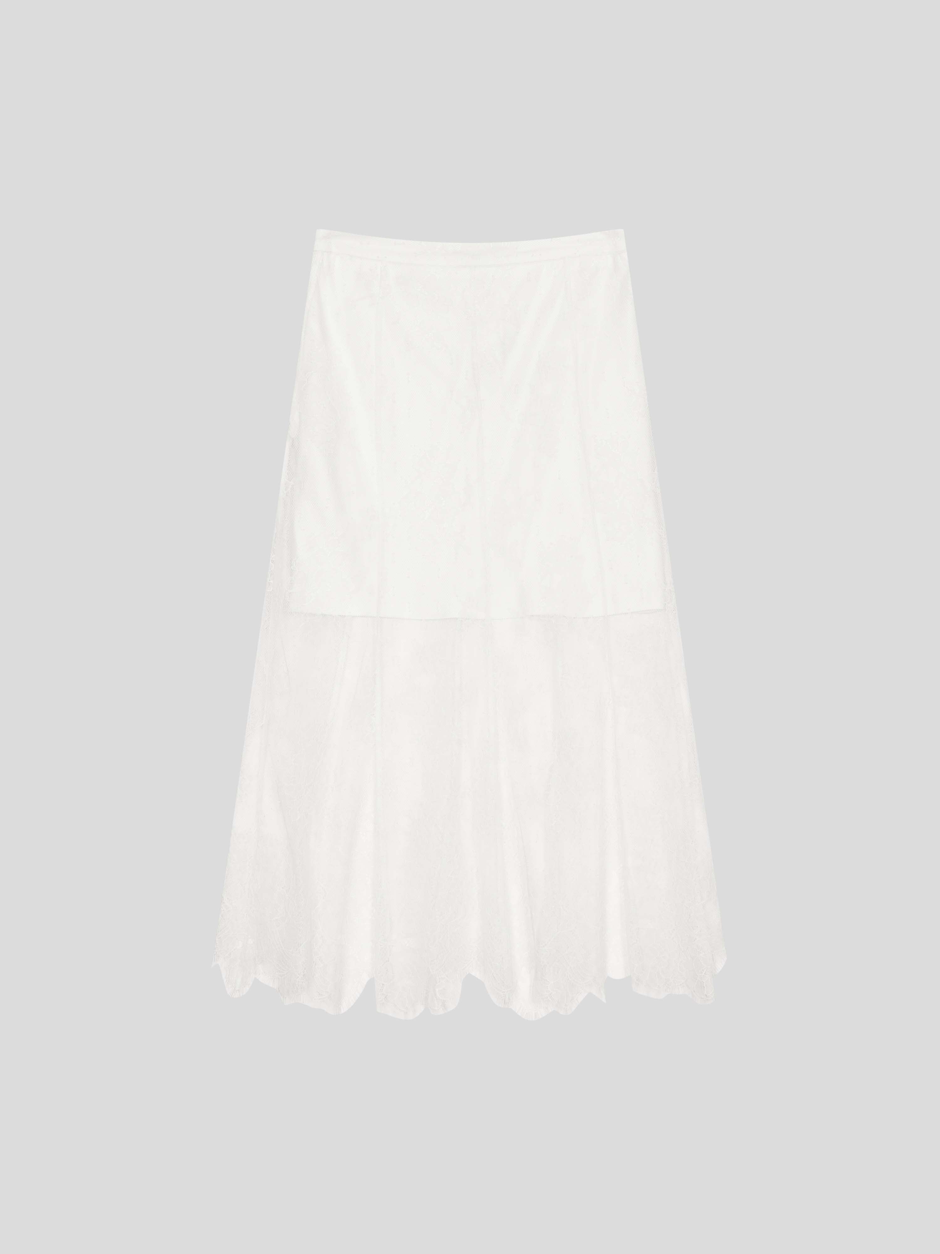 Laced Fishtail Midi Skirts