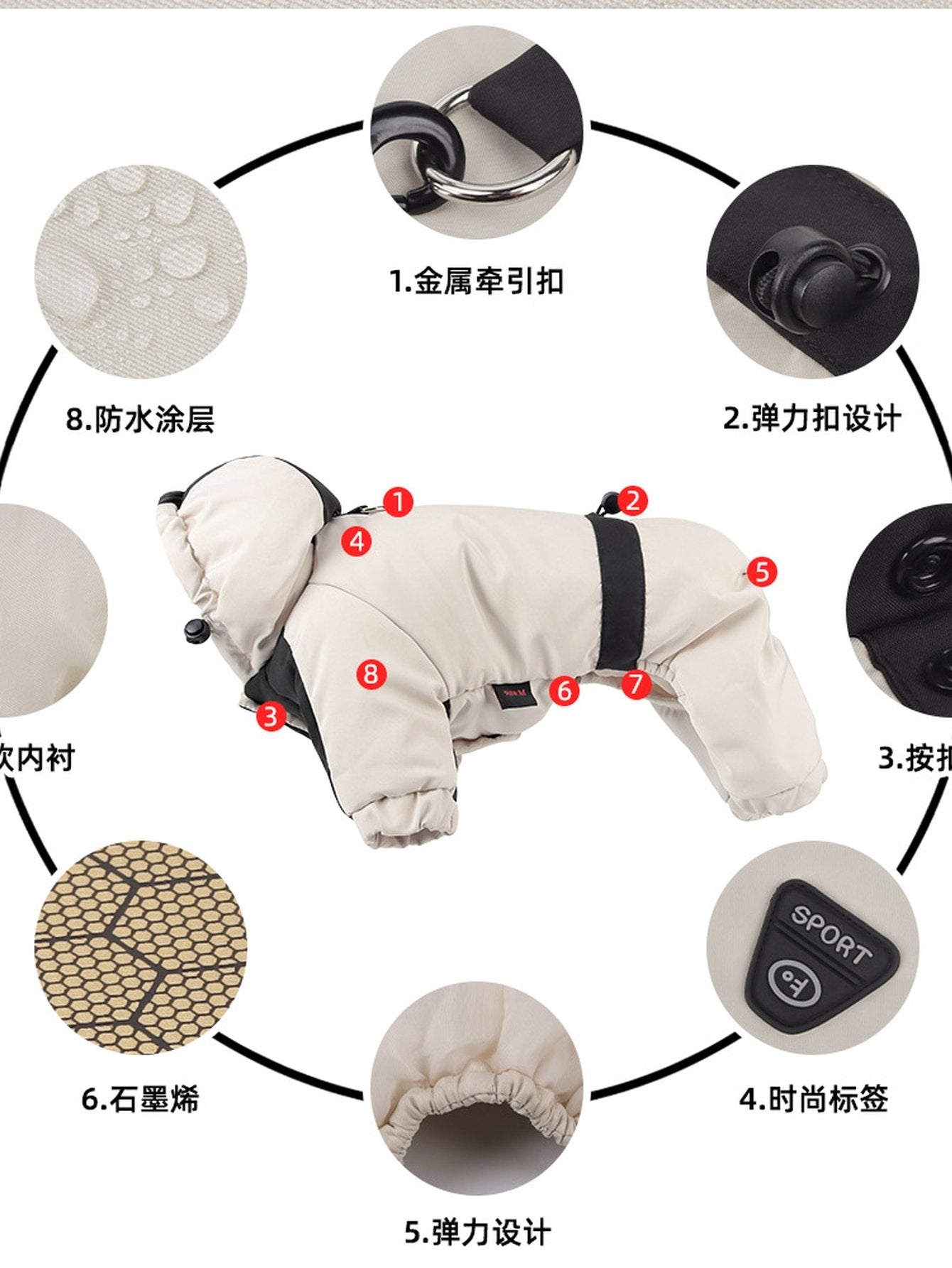 Waterproof Warm Winter Dog Jacket