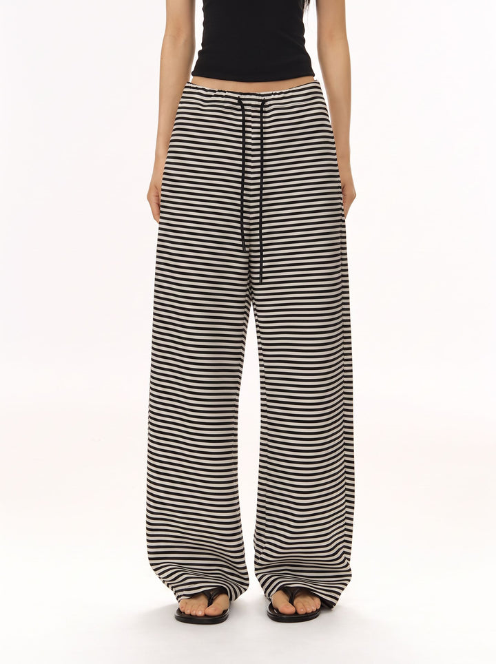 Comfy Striped Wide Leg Lounge Pants