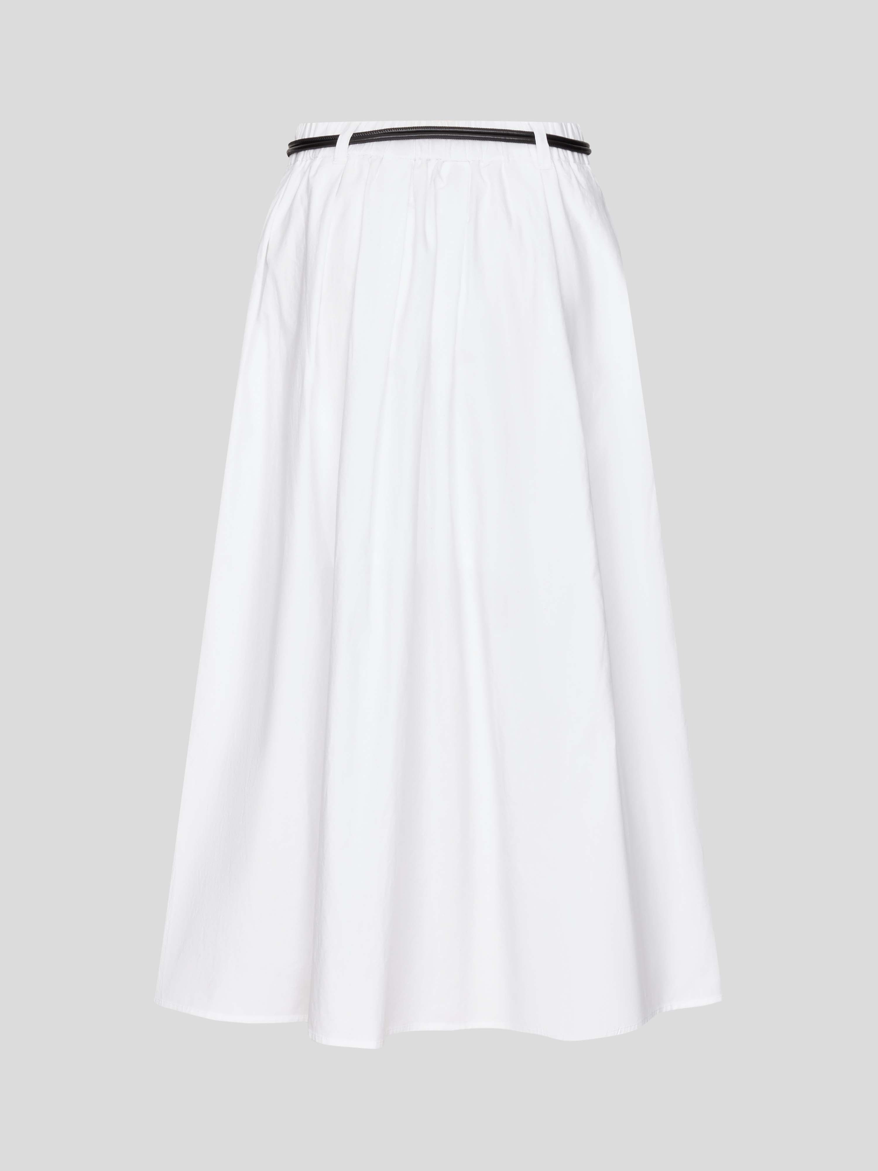 String Belt A-Line Midi Skirts