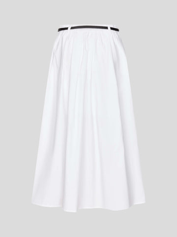 String Belt A-Line Midi Skirts