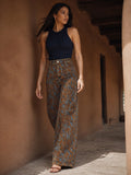 High Waisted Distressed Pattern Jeans
