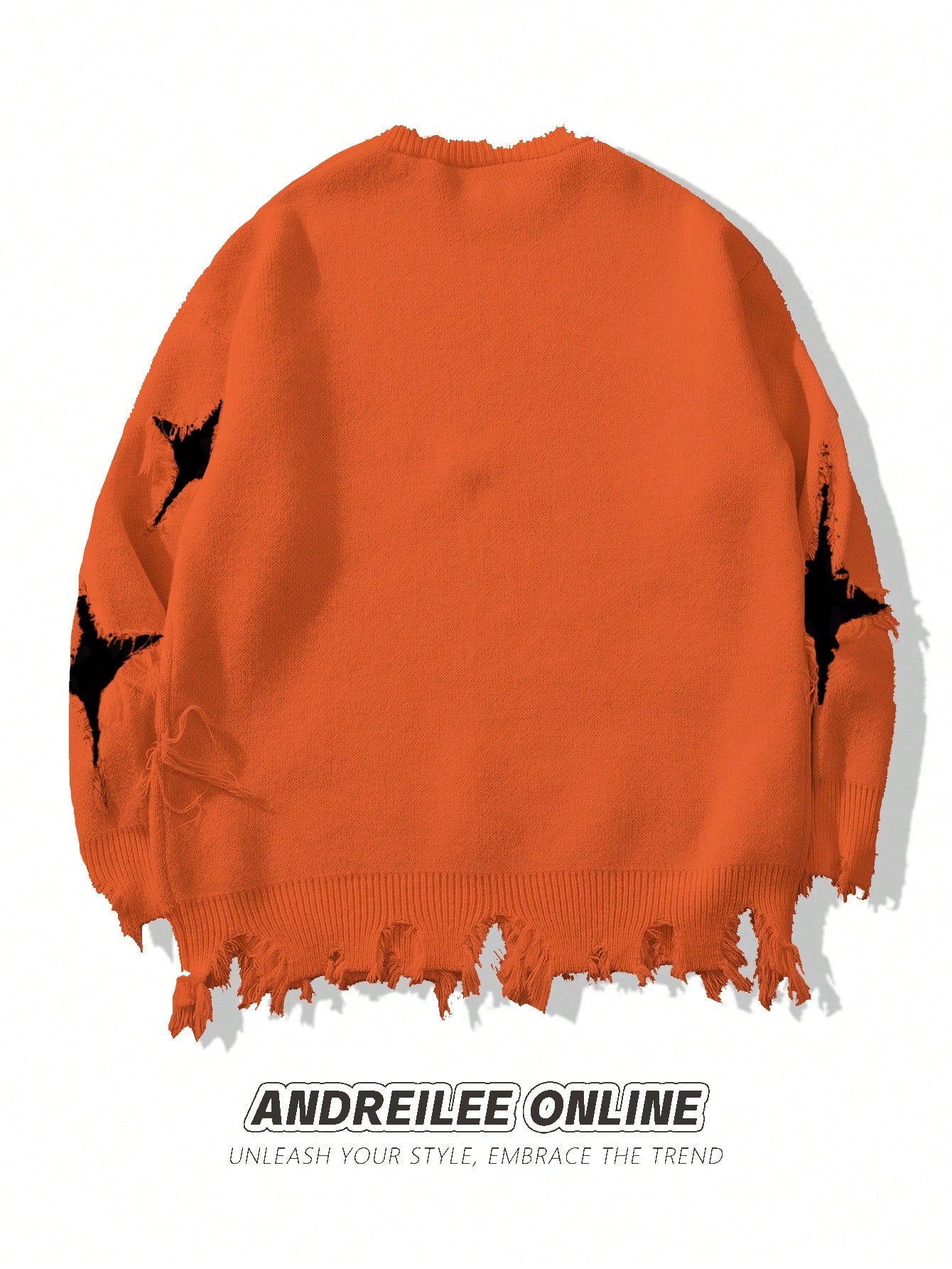 Distressed Grunge Skull Graphic Sweater