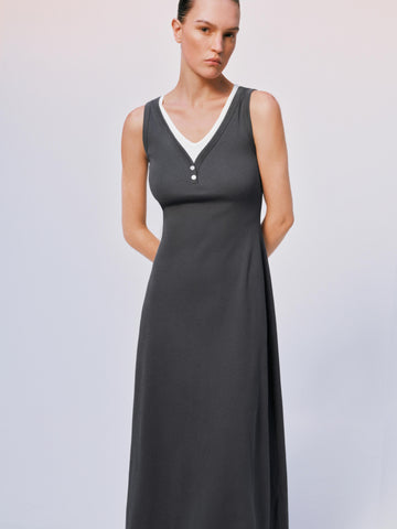 2 In 1 Sleeveless A-Line Midi Dresses