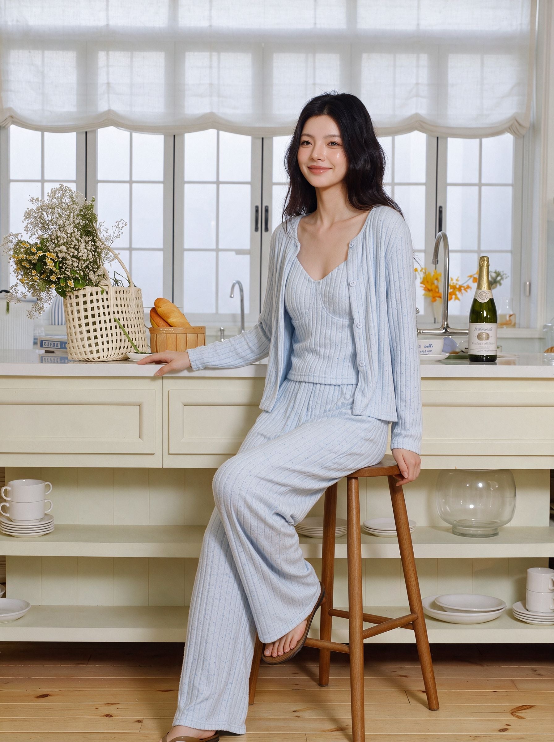 Cozy Ribbed Knit Lounge Set
