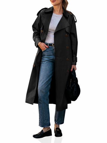 Classic Double Breasted Trench Coat