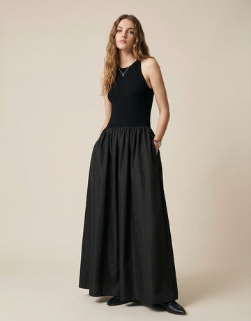 MO&Co.Sleeveless Paneled Tank Dress