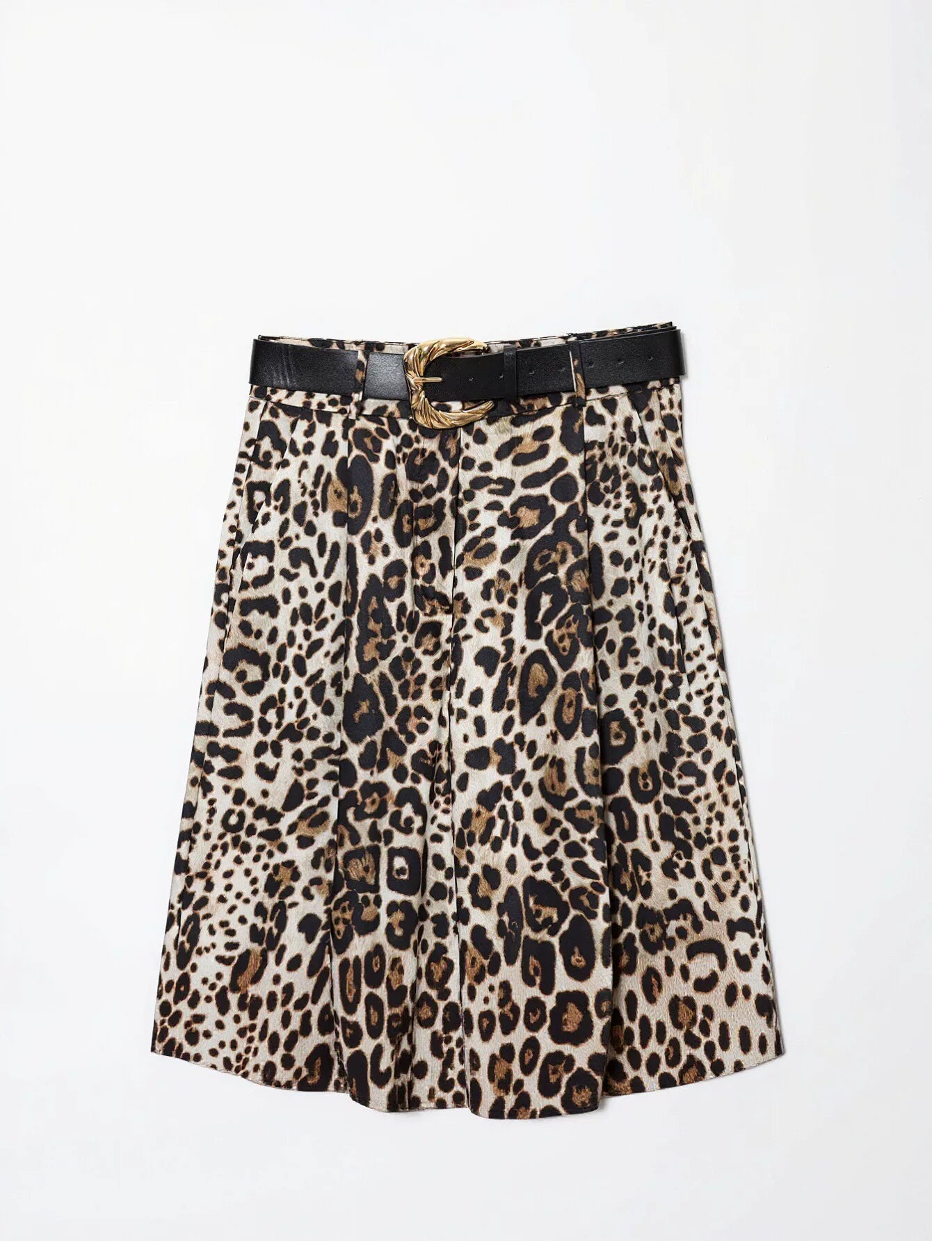 High Waisted Shimmer Wide Leg Pants