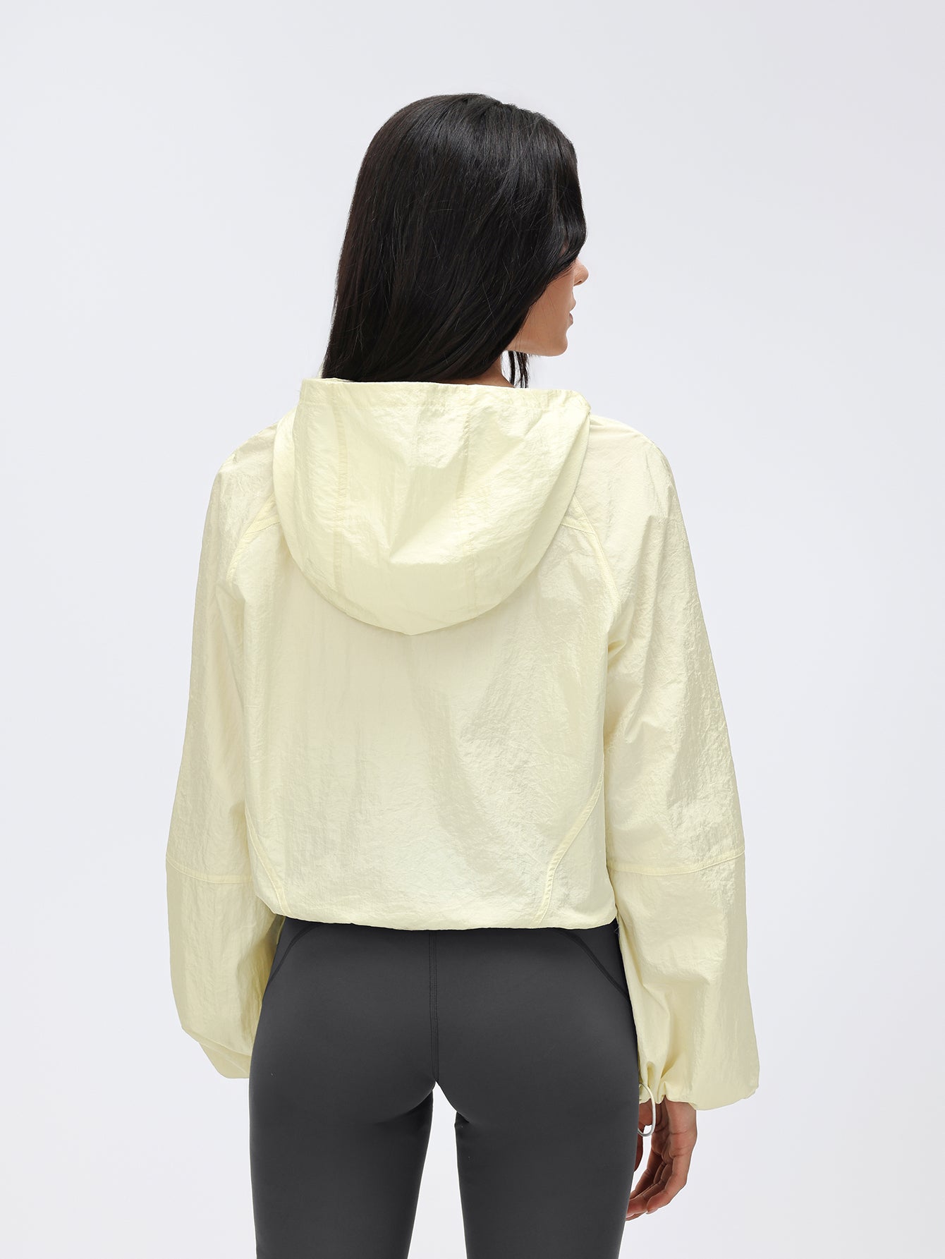 Lightweight Half Zip Casual Jacket-White