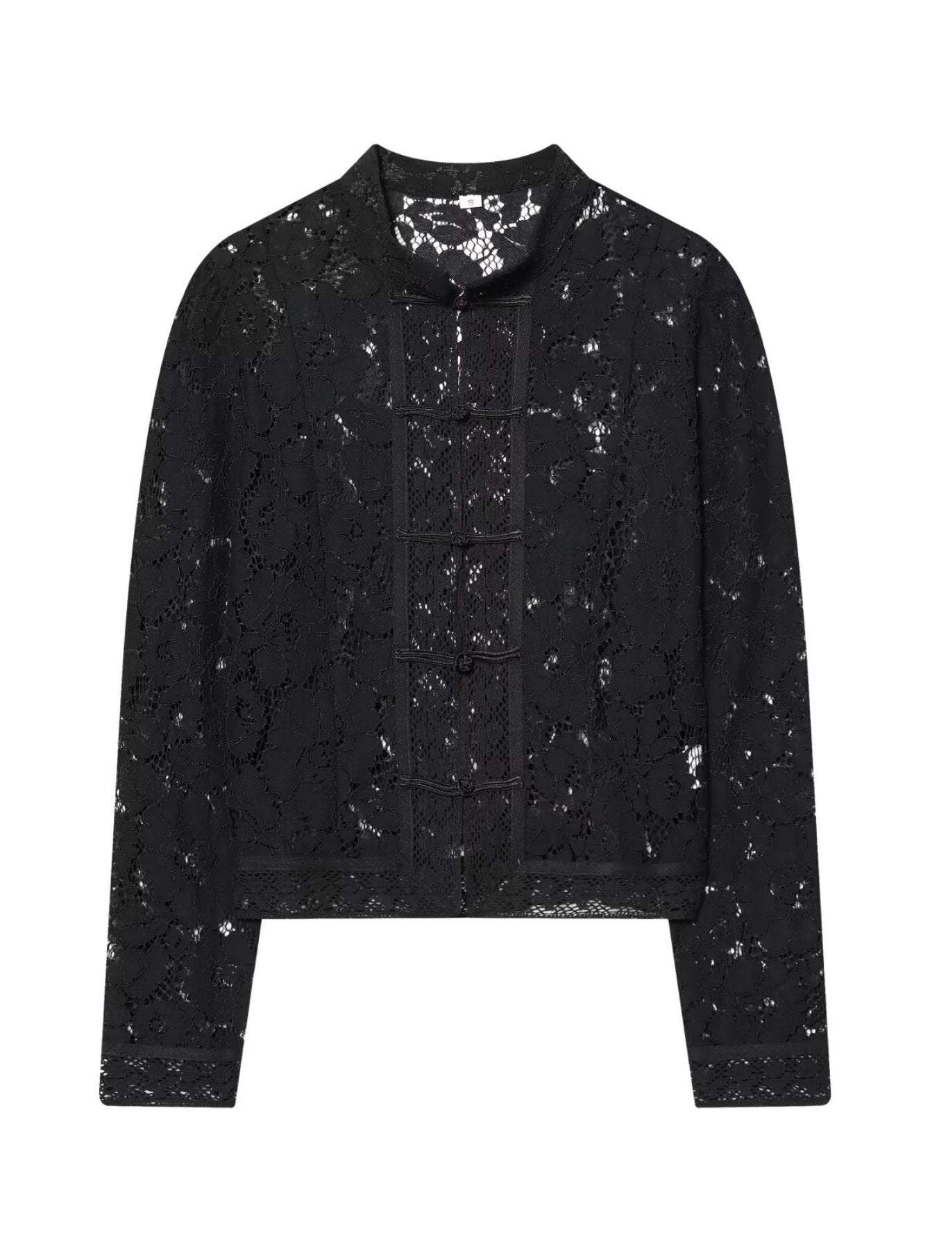 Elegant Floral Lace Blazer Jacket