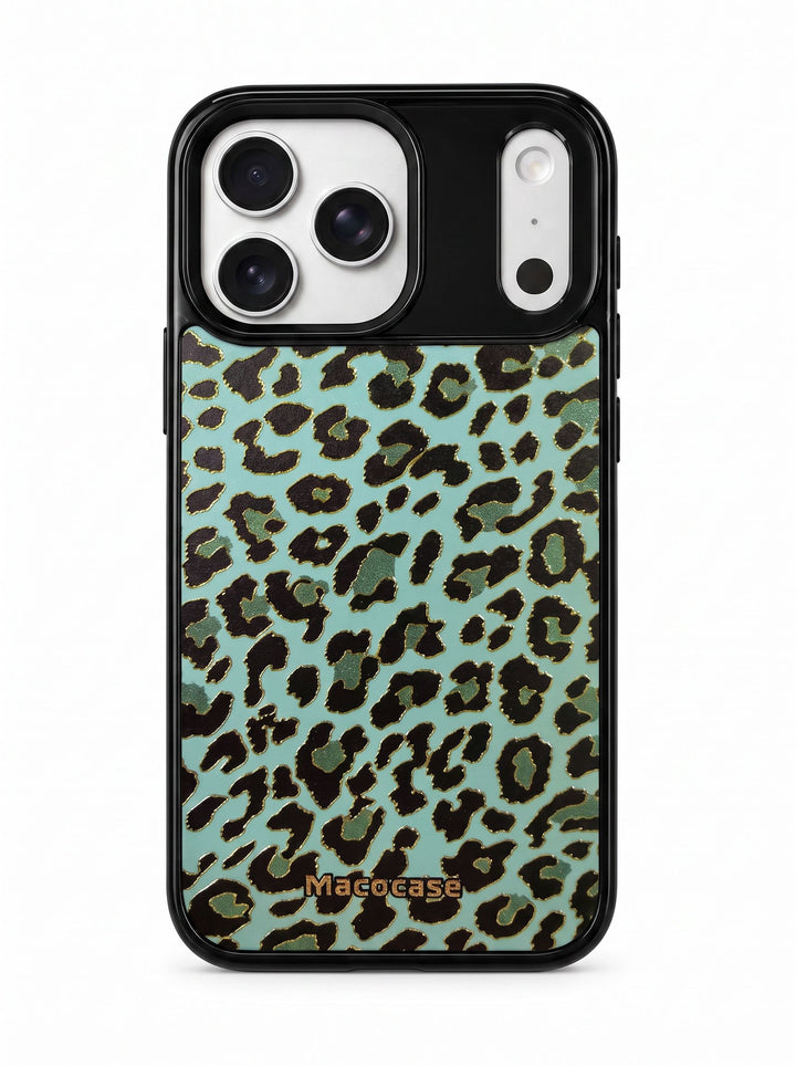 Mint Green Leopard Print Phone Case