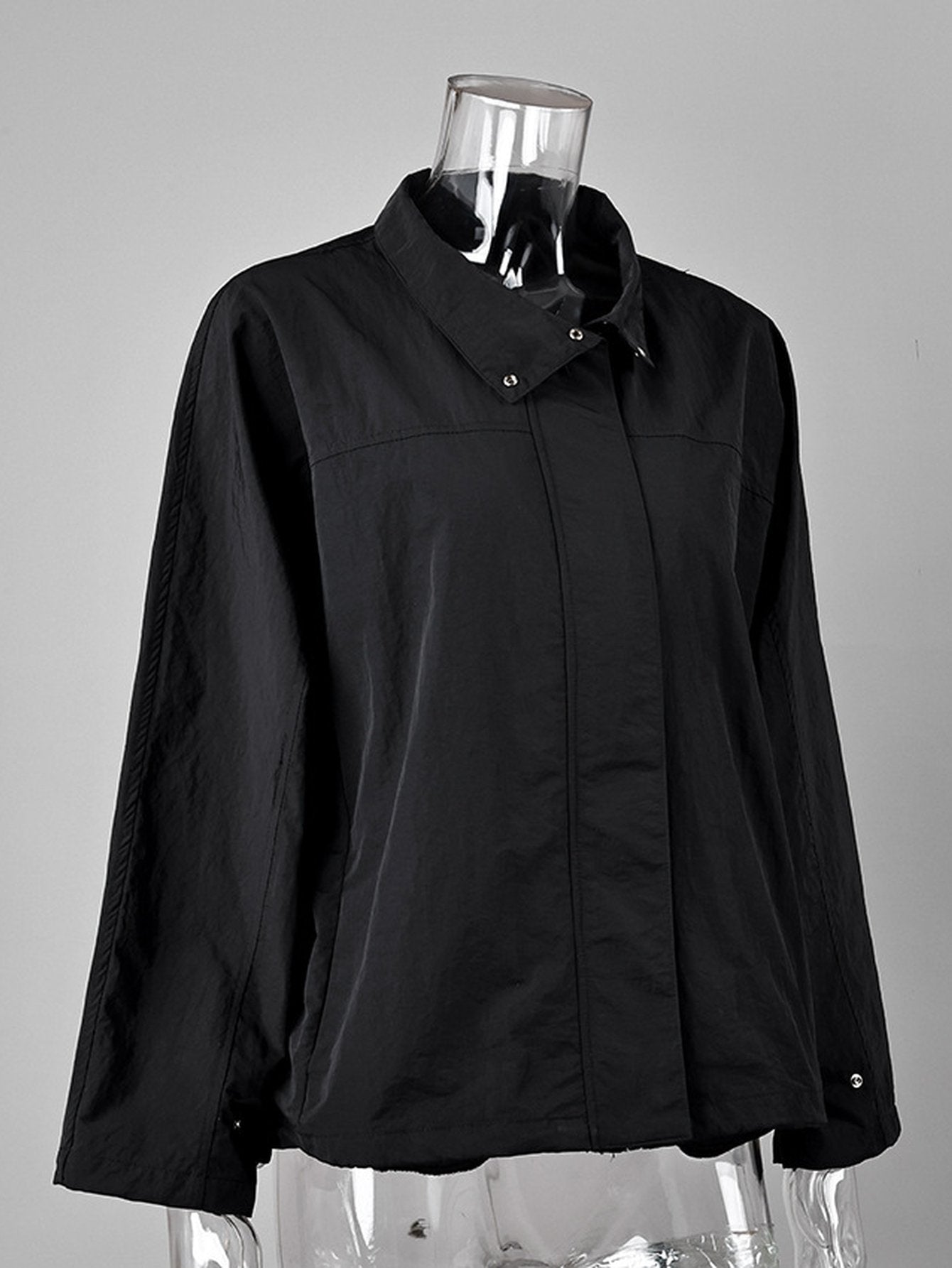 Minimalist Lightweight Snap Front Jacket