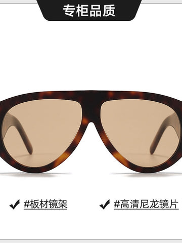 Handcrafted Luxury Oversized Black Sunglasses