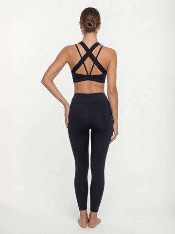 Crisscross Mesh Workout Yoga Set