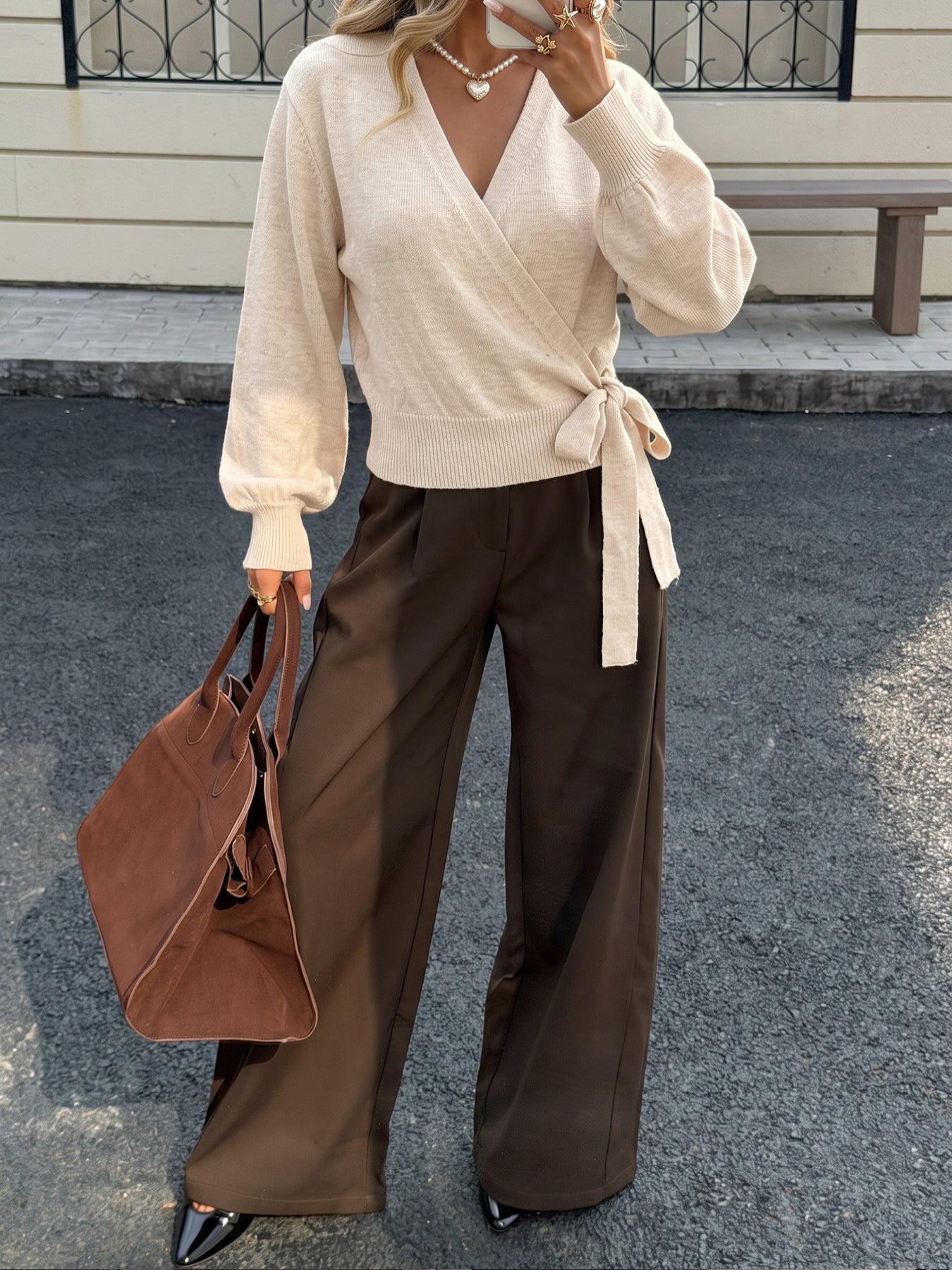 Soft V Neck Wrap Cardigan