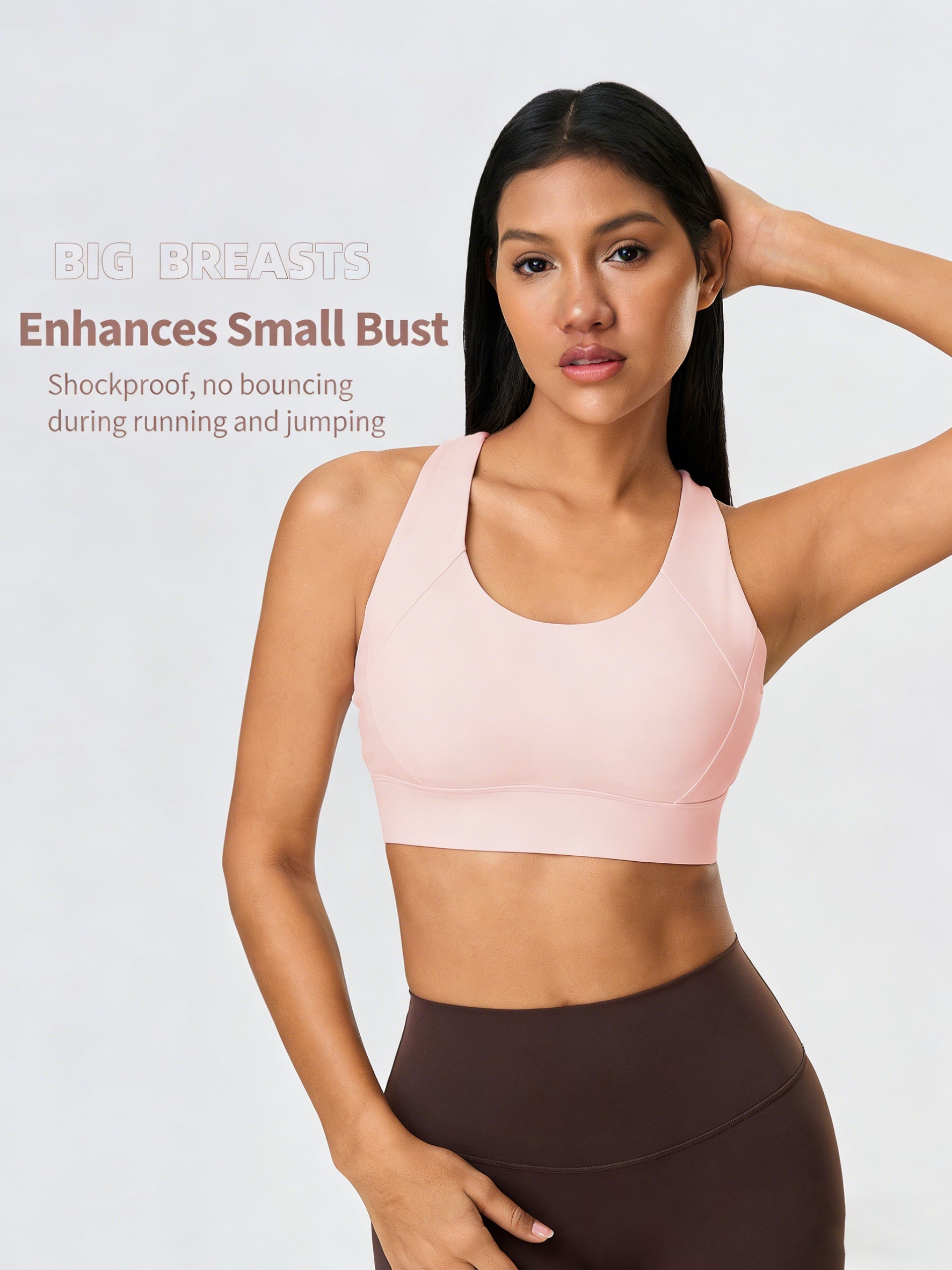 Semi-Fixed Cup Hook-Back Adjustable Fit Sports Vest-Multicolor