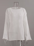 Oversized Lightweight Boat Neck Sweater