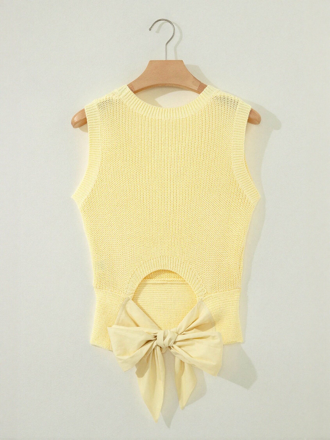 Open Back Ribbed Knit Tank