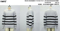 Striped Quarter Zip Ribbed Sweater