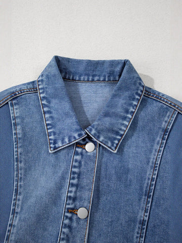 Oversized Sleeveless Denim Vest Jacket