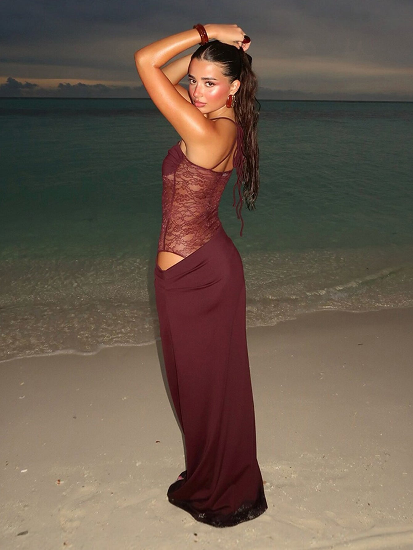 Lace Mermaid Elegant Evening Gown