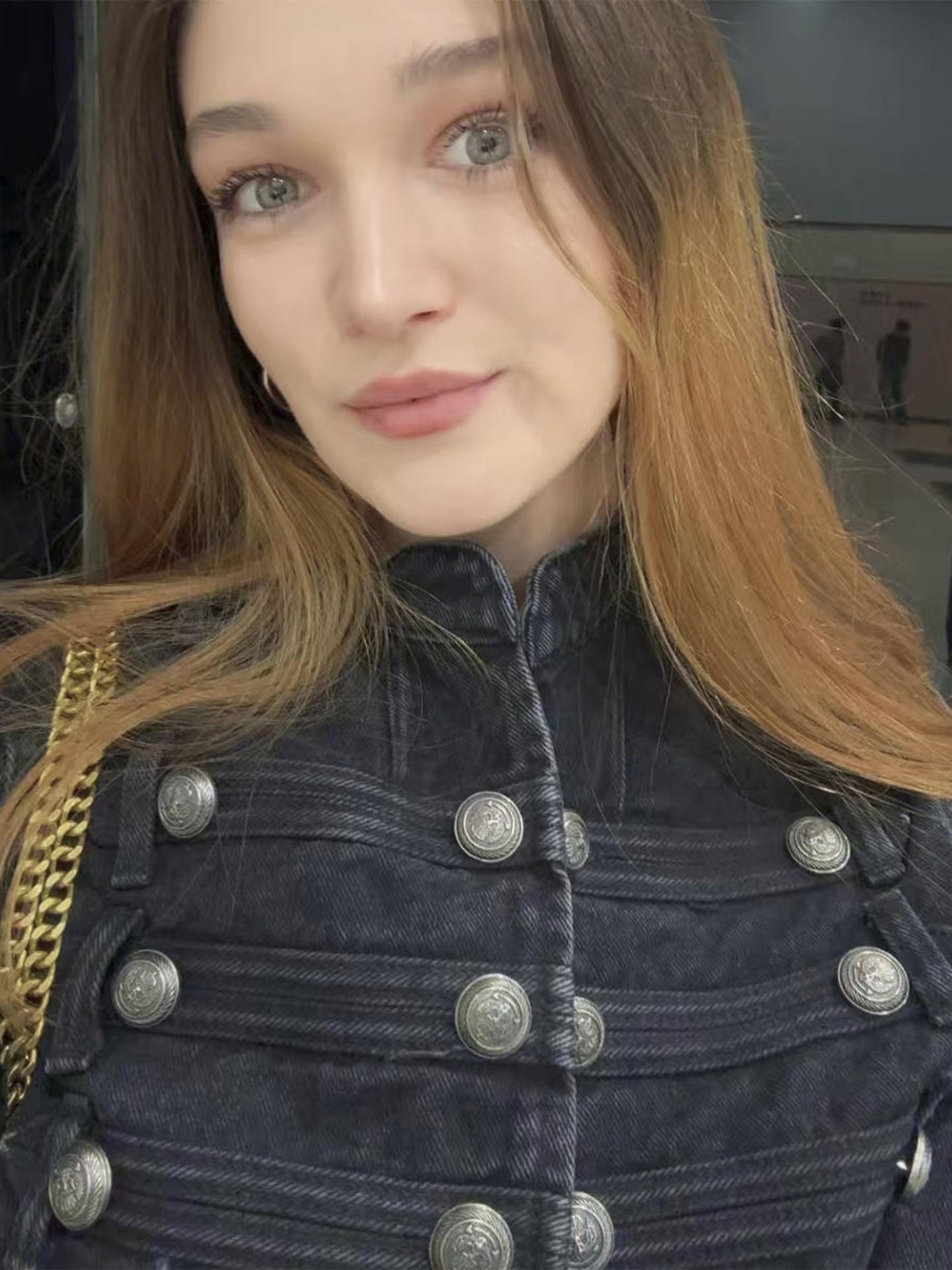 Vintage Military Inspired Denim Jacket
