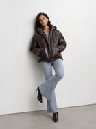 Glossy Hooded Puffer Jacket