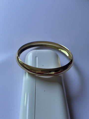 Minimalist Gold Plated Bangle Bracelet