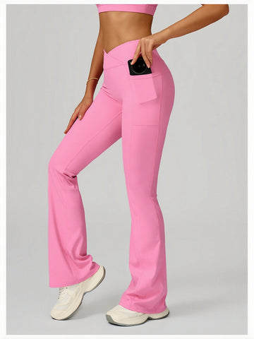 High Waisted Flare Leg Yoga Pants