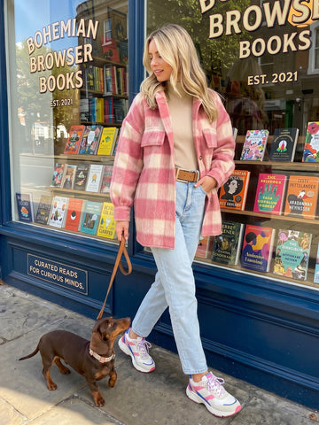 Cozy Plaid Brushed Wool Shacket Coat