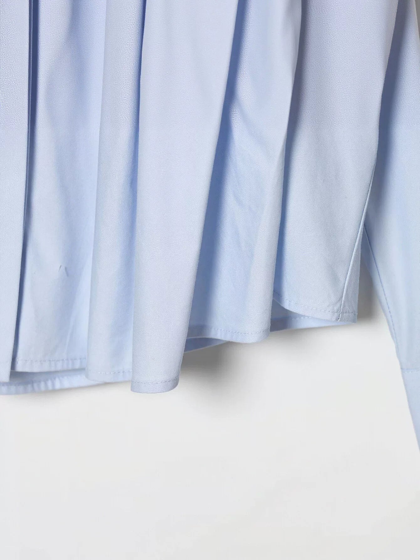 Pleated Waist Button Down Shirt