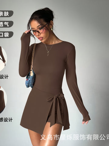 Seamless Long Sleeve Athletic Dress