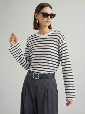 Long Sleeves Striped Sweater