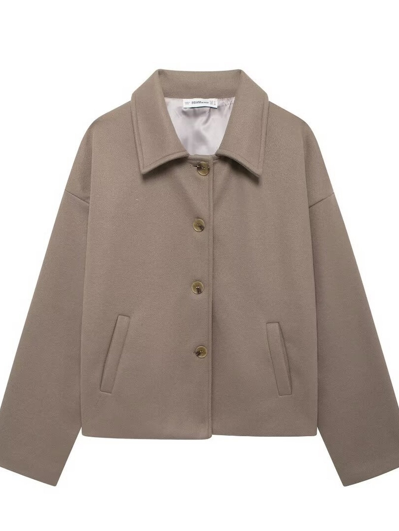 Oversized Button Up Wool Coat