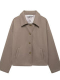 Oversized Button Up Wool Coat