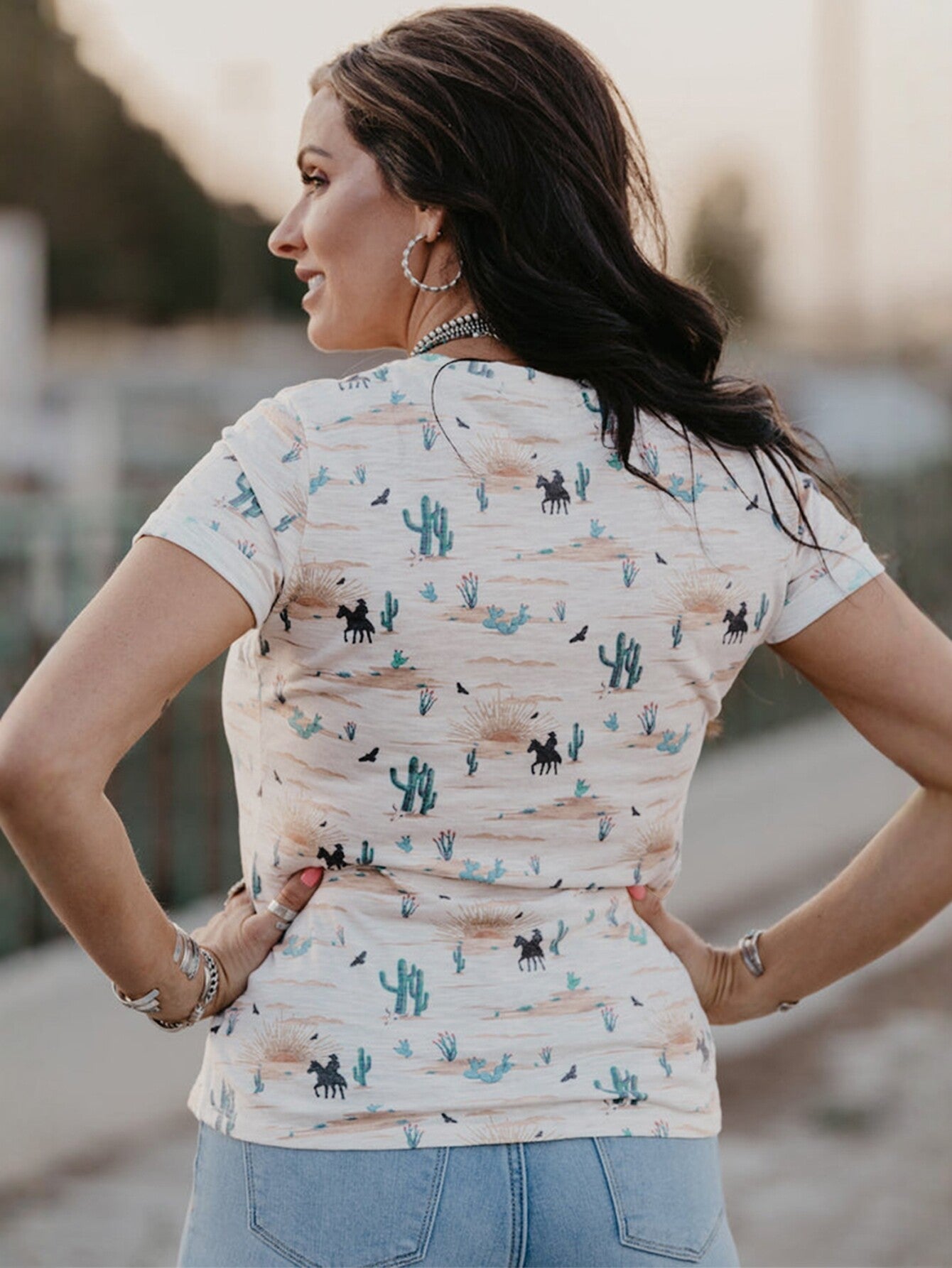 Desert Print Short Sleeve T-Shirt