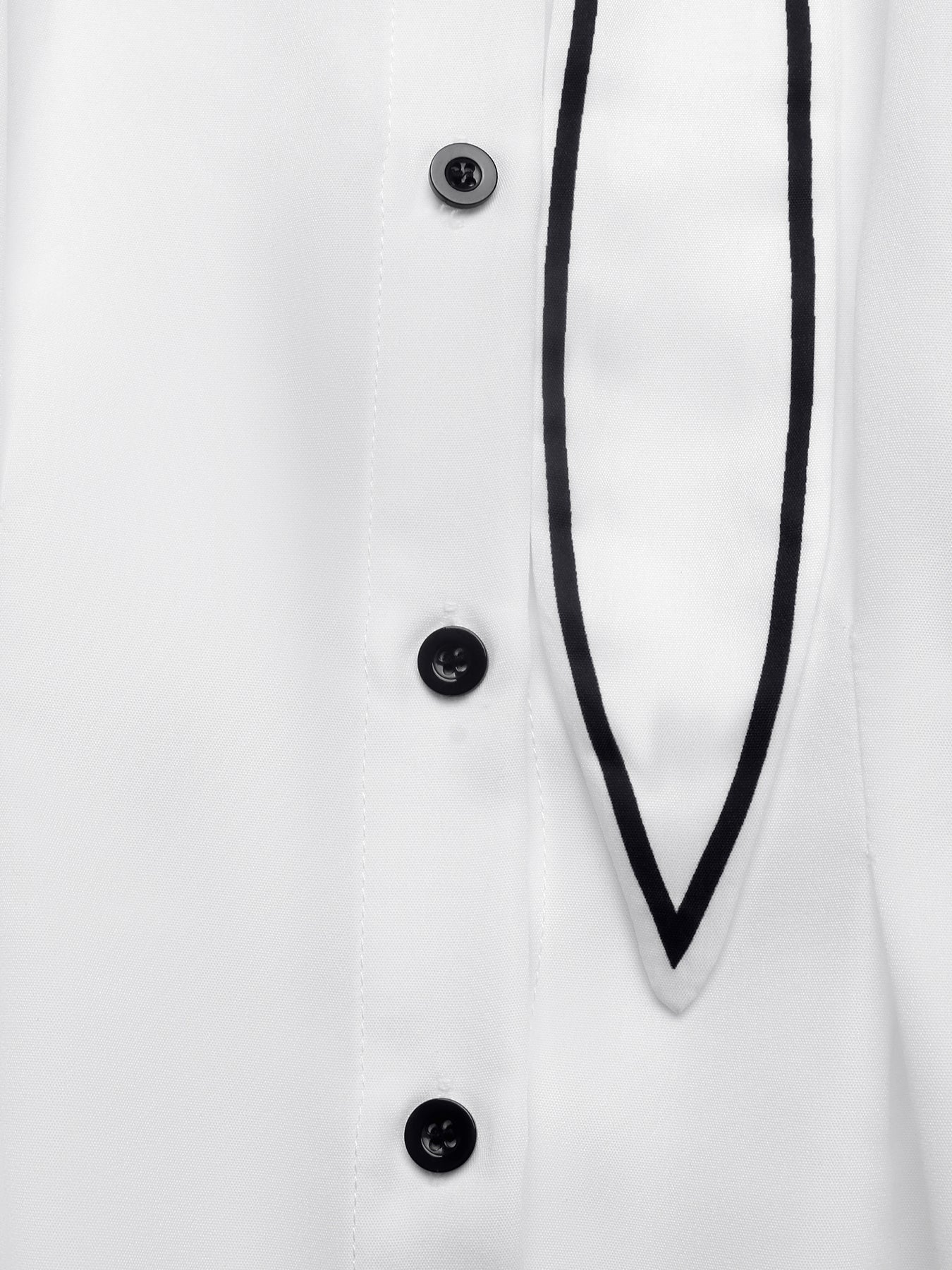 Elegant Contrast Trim Button Up Shirt